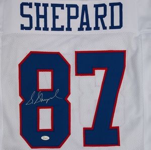 Sterling Shepard Autographed New York Giants Custom Football Jersey Men Size XL